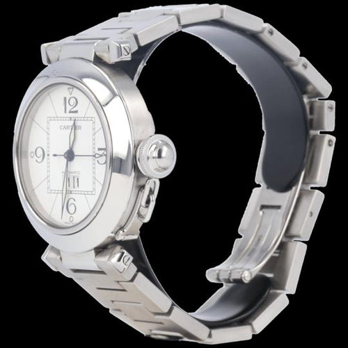 Montre Cartier Pasha - Montre automatique 35 mm en acier 58 Facettes MT45237