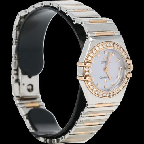 Montre Omega Constellation Mini - Montre femme en or rose et acier, diamants 58 Facettes MT45136