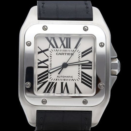 Montre Cartier Santos 100 XL - Montre automatique homme en acier 58 Facettes MT45161