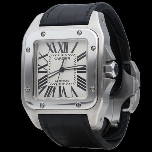 Montre Cartier Santos 100 XL - Montre automatique homme en acier 58 Facettes MT45161