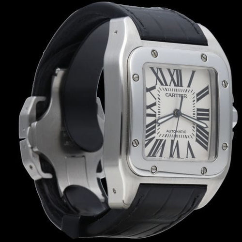 Montre Cartier Santos 100 XL - Montre automatique homme en acier 58 Facettes MT45161