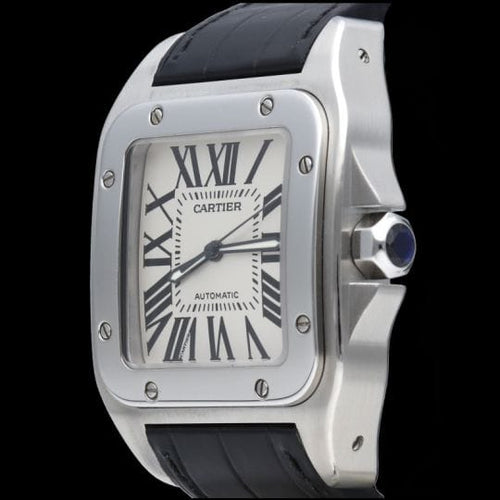 Montre Cartier Santos 100 XL - Montre automatique homme en acier 58 Facettes MT45161