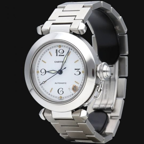 Montre Cartier Pasha - Montre automatique en acier 35 mm 58 Facettes MT45236