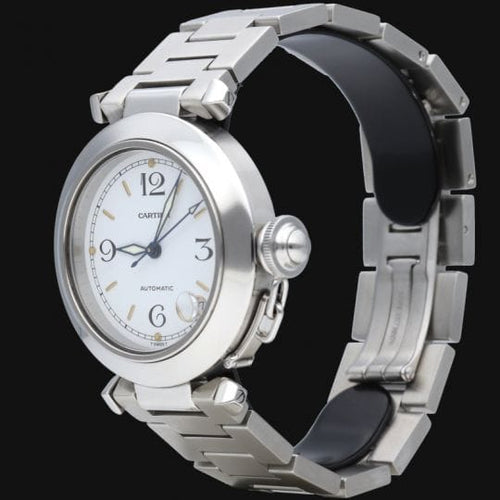 Montre Cartier Pasha - Montre automatique en acier 35 mm 58 Facettes MT45236