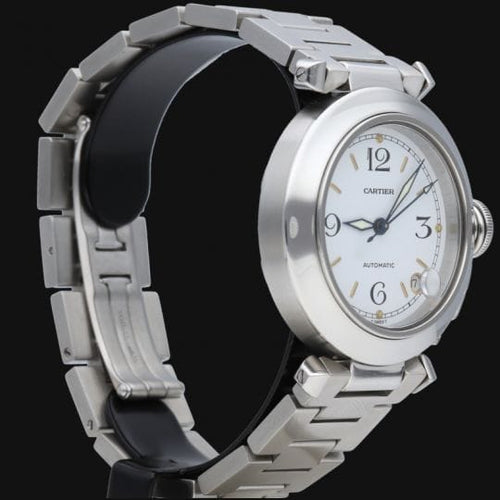 Montre Cartier Pasha - Montre automatique en acier 35 mm 58 Facettes MT45236