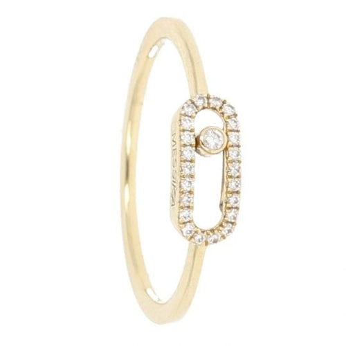 Bague 56 Messika Move Uno - Bague en or jaune 18k et diamants 58 Facettes 4483