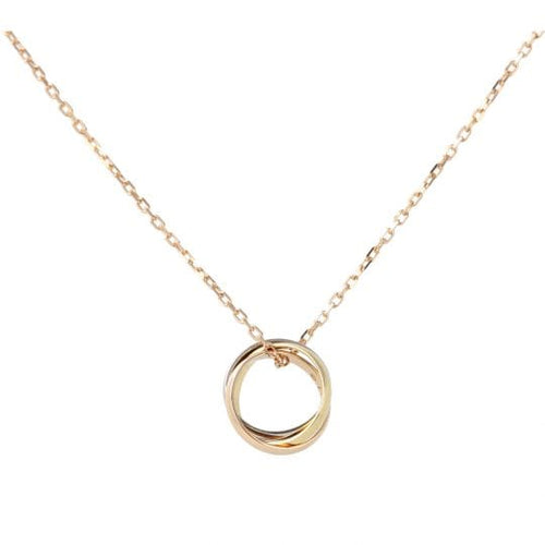 Collier Cartier Trinity - Collier en or blanc, or rose et or jaune 58 Facettes 5008
