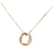 Collier Cartier Trinity - Collier en or blanc, or rose et or jaune 58 Facettes 5008