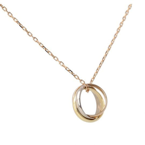 Collier Cartier Trinity - Collier en or blanc, or rose et or jaune 58 Facettes 5008