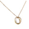 Collier Cartier Trinity - Collier en or blanc, rose et jaune 58 Facettes 5007