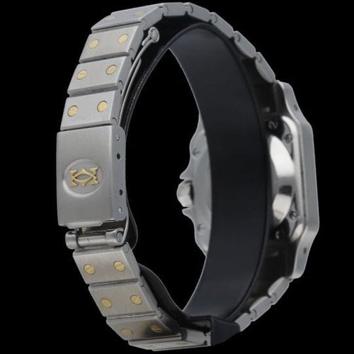 Montre Cartier Santos - Montre femme en or jaune 18K et acier 58 Facettes MT45195