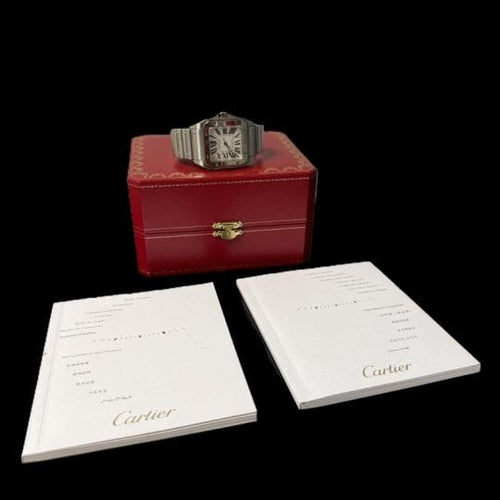 Montre Cartier Santos 100 XL - Montre automatique en acier 58 Facettes MT45163