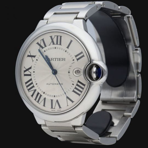 Montre Cartier Ballon Bleu - Montre automatique 42 mm en acier 58 Facettes MT45254