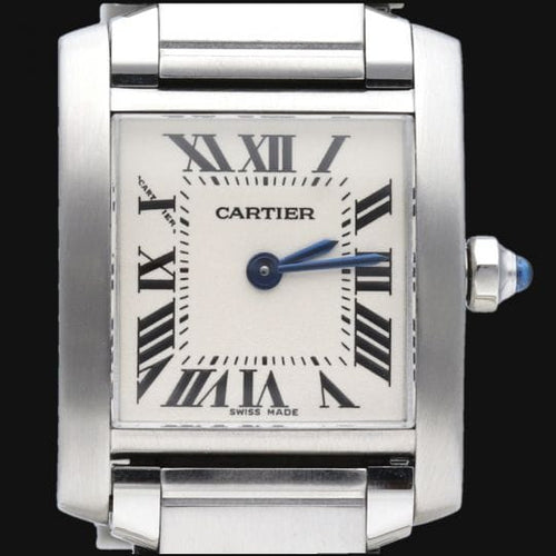 Montre Cartier Tank Française - Montre femme en acier 58 Facettes MT45324