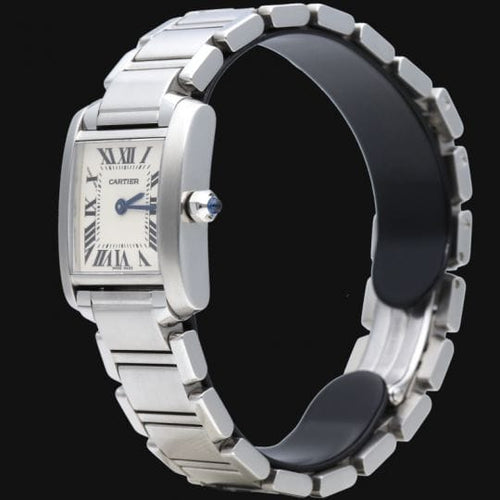 Montre Cartier Tank Française - Montre femme en acier 58 Facettes MT45324
