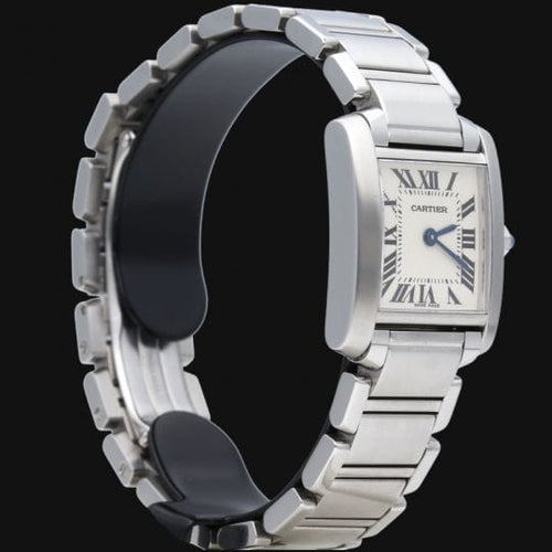 Montre Cartier Tank Française - Montre femme en acier 58 Facettes MT45324
