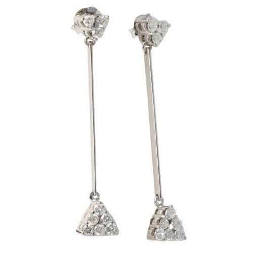 Boucles d'oreilles Boucles d'oreilles - Diamants en or blanc 18K 58 Facettes 4047