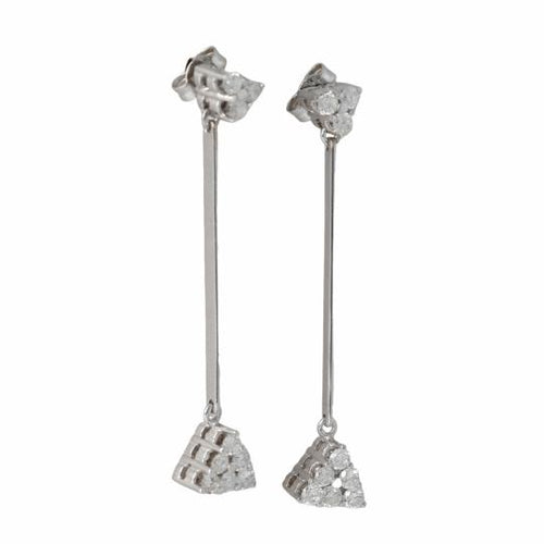 Boucles d'oreilles Boucles d'oreilles - Diamants en or blanc 18K 58 Facettes 4047