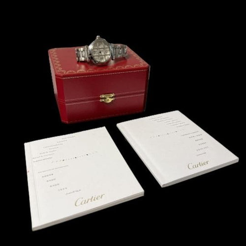 Montre Cartier Pasha - Montre automatique homme 38 mm en acier 58 Facettes MT45247