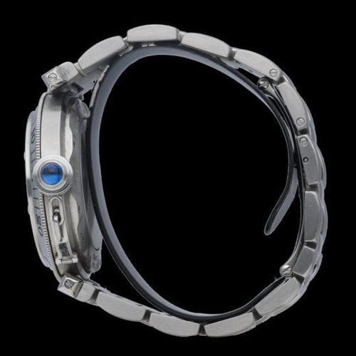 Montre Cartier Pasha - Montre automatique homme 38 mm en acier 58 Facettes MT45247