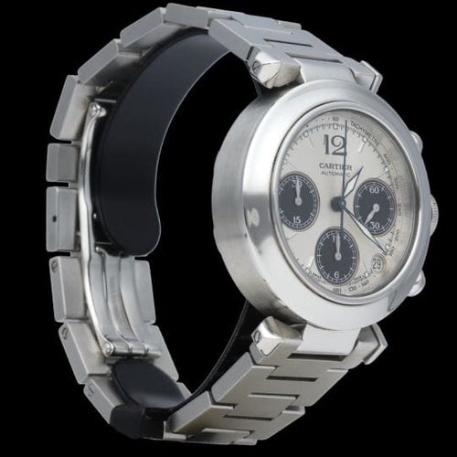 Montre Cartier Pasha - Montre chronographe automatique en acier 36 mm 58 Facettes MT45244