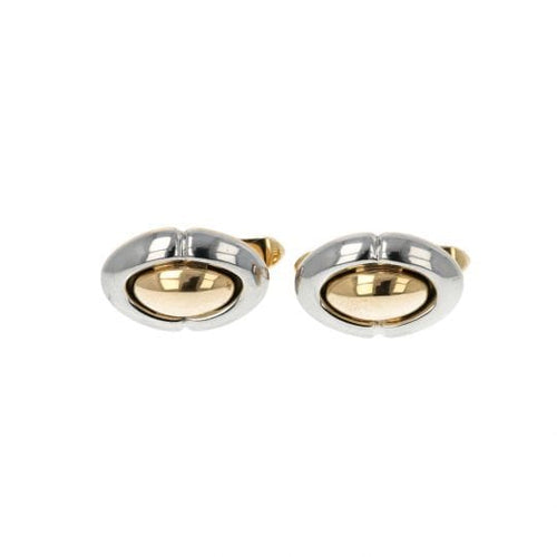 Boutons de manchette Bulgari - Boutons de manchette en or jaune et or blanc 18k 58 Facettes 4180