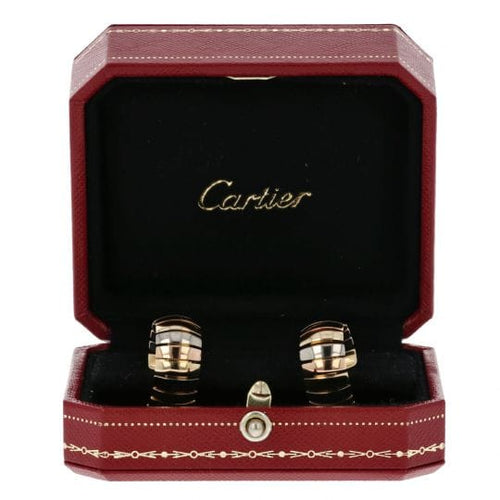 Boucles d'oreilles Cartier Tubogas - Boucles d’oreilles en 3 ors 18K 58 Facettes 4176