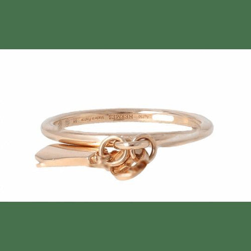 Bague 54 Hermès Kelly Clochette - Bague en or rose 18k 58 Facettes 3945