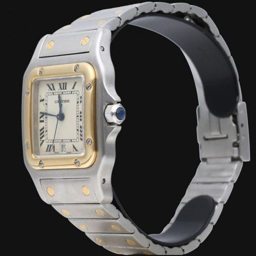 Montre Cartier Santos Galbée - Montre en or jaune et acier 58 Facettes MT44934