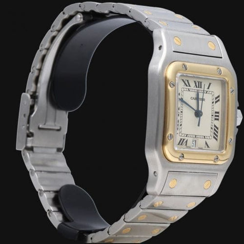 Montre Cartier Santos Galbée - Montre en or jaune et acier 58 Facettes MT44934
