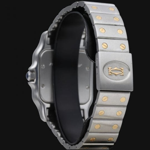 Montre Cartier Santos Galbée - Montre en or jaune et acier 58 Facettes MT44934