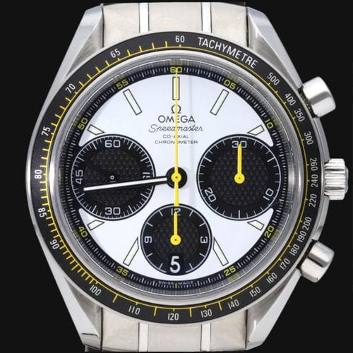 Montre Omega Speedmaster - Montre chronographe Date Racing Co-Axial en acier 58 Facettes MT45082