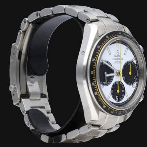 Montre Omega Speedmaster - Montre chronographe Date Racing Co-Axial en acier 58 Facettes MT45082