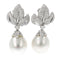Boucles d'oreilles Boucles d'oreilles perles en or blanc et diamants 58 Facettes 4369
