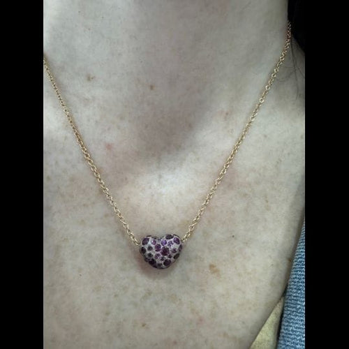 Pendentif Pomellato Tabou - Pendentif en or rose 18k et tourmalines 58 Facettes 4394