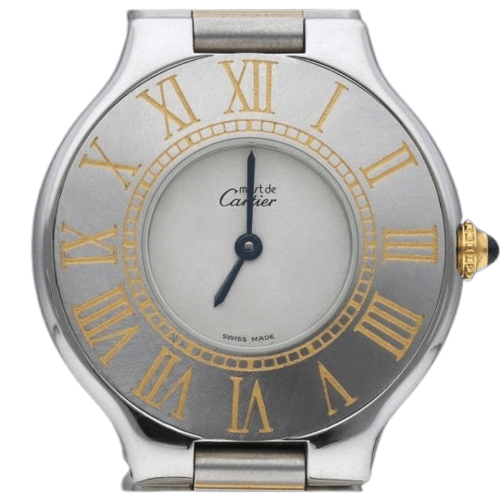 Montre Cartier Must 21 - Montre en or jaune et acier 58 Facettes MT44972