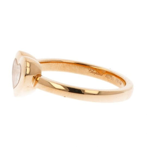 Bague 53 Chopard Happy Diamonds - Bague en or rose 18k et diamants 58 Facettes 4405