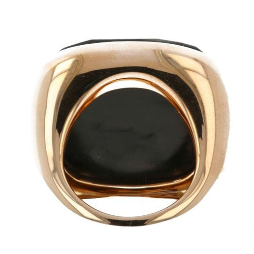 Bague 52 Pomellato Victoria - Bague en or rose 18k et jais noir 58 Facettes 4413
