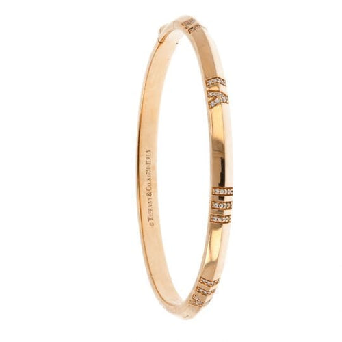 Bracelet Tiffany & Co. Atlas - Bracelet en or rose 18k et diamants 58 Facettes 4423