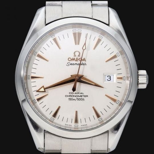 Montre Omega Seamaster Aqua Terra Co-Axial - Montre homme en acier 39 mm 58 Facettes MT45043