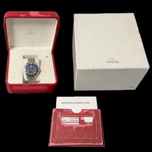 Montre Omega Seamaster - Montre automatique homme en acier, cadran bleu 58 Facettes MT44991