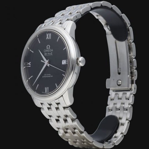 Montre Omega De Ville Prestige - Montre homme en acier, cadran noir 58 Facettes MT44987