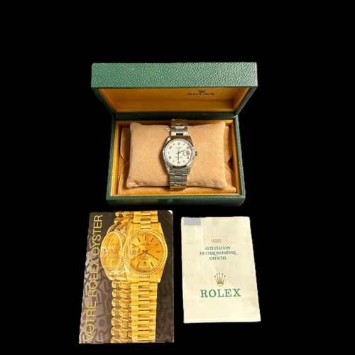 Montre Rolex Date - Montre femme 34 mm en acier 58 Facettes MT44093