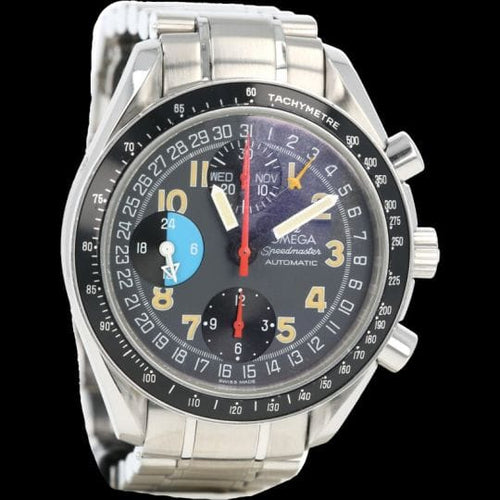 Montre Omega Speedmaster - Montre chronographe Day-Date en acier 39 mm 58 Facettes MT44721