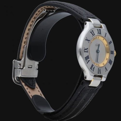 Montre Cartier Must 21 - Montre femme quartz 28 mm en or jaune et acier 58 Facettes MT42789