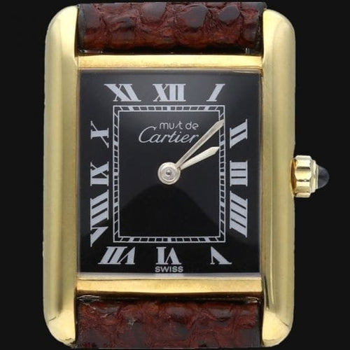 Montre Cartier Tank - Montre femme en vermeil 58 Facettes MT42951