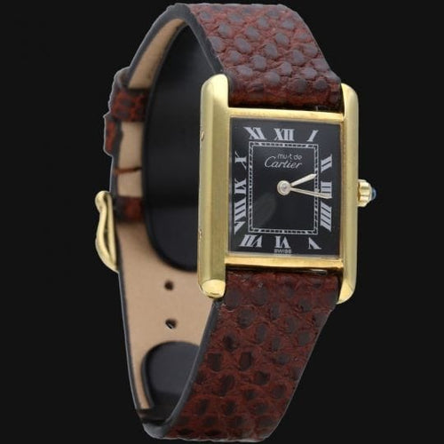 Montre Cartier Tank - Montre femme en vermeil 58 Facettes MT42951