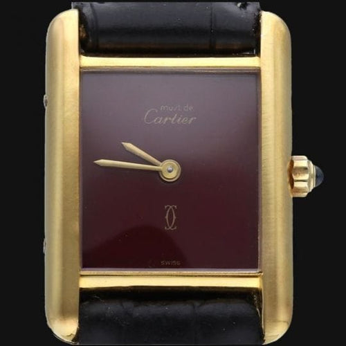 Montre Cartier Tank Vermeil - Montre femme à quartz plaqué or 58 Facettes MT44924