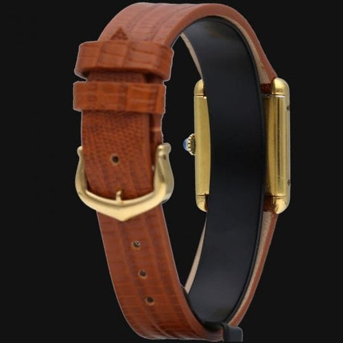 Montre Cartier Tank Vermeil - Montre femme à mouvement manuel 58 Facettes MT44338