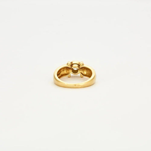Bague 51 KORLOFF - Bague jonc en or jaune émail et diamant 58 Facettes 23/526
